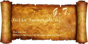 Gulis Terestyén névjegykártya